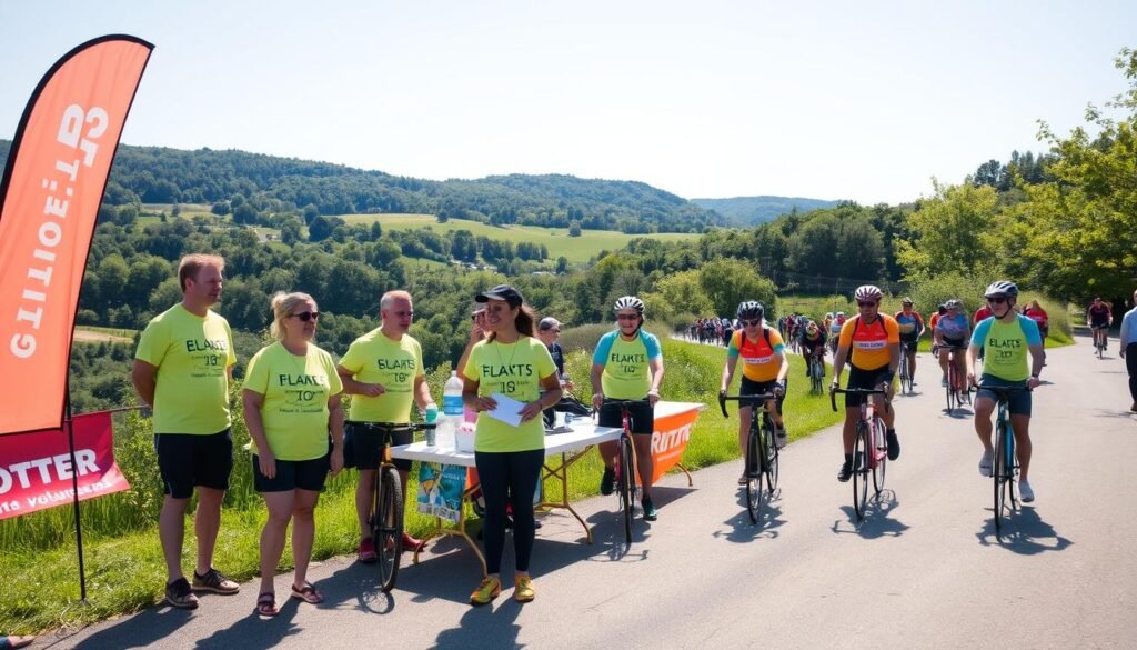 volunteer opportunities cycling event